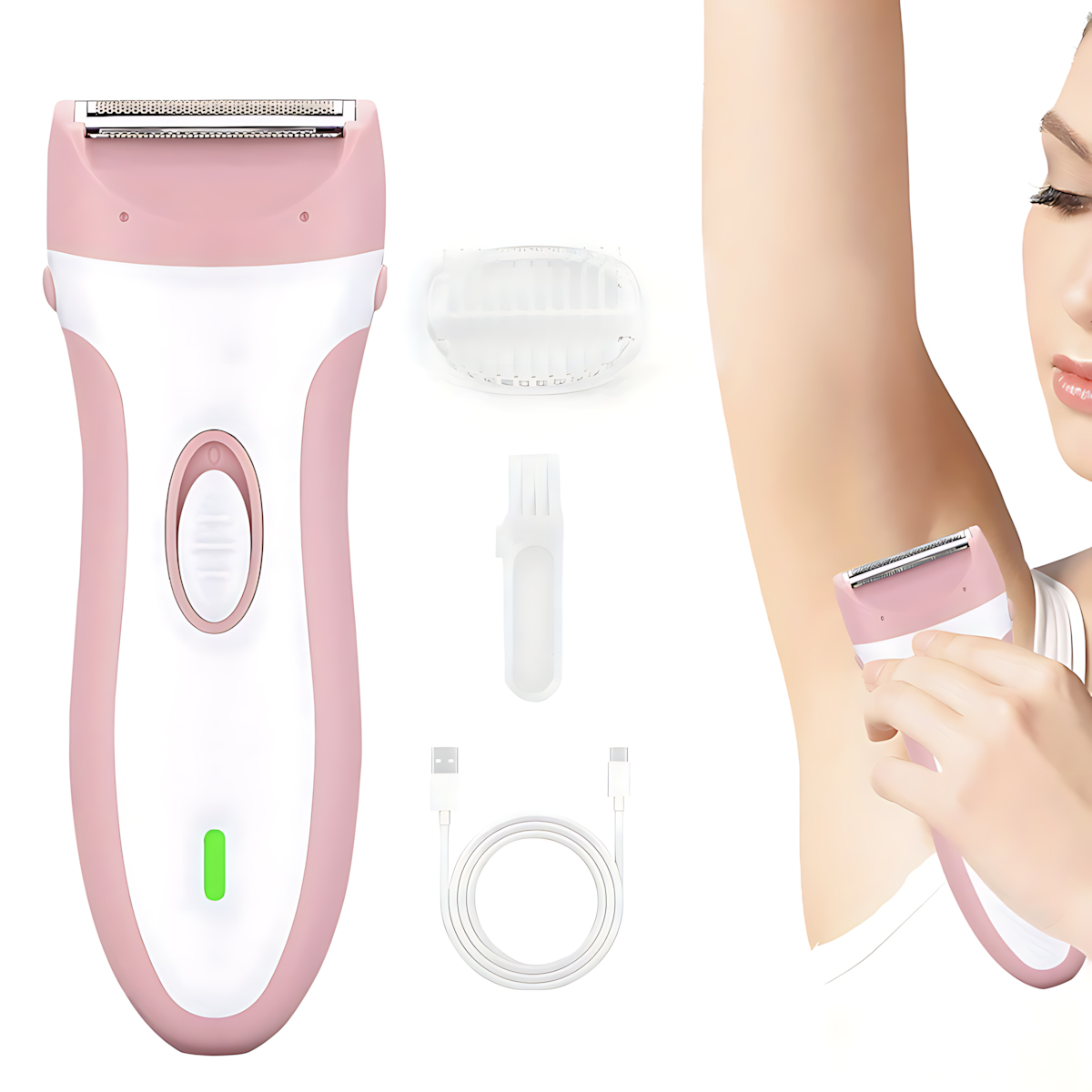 Epilator Wireless - Women Body Trimmer Shaver Electric Underarm
