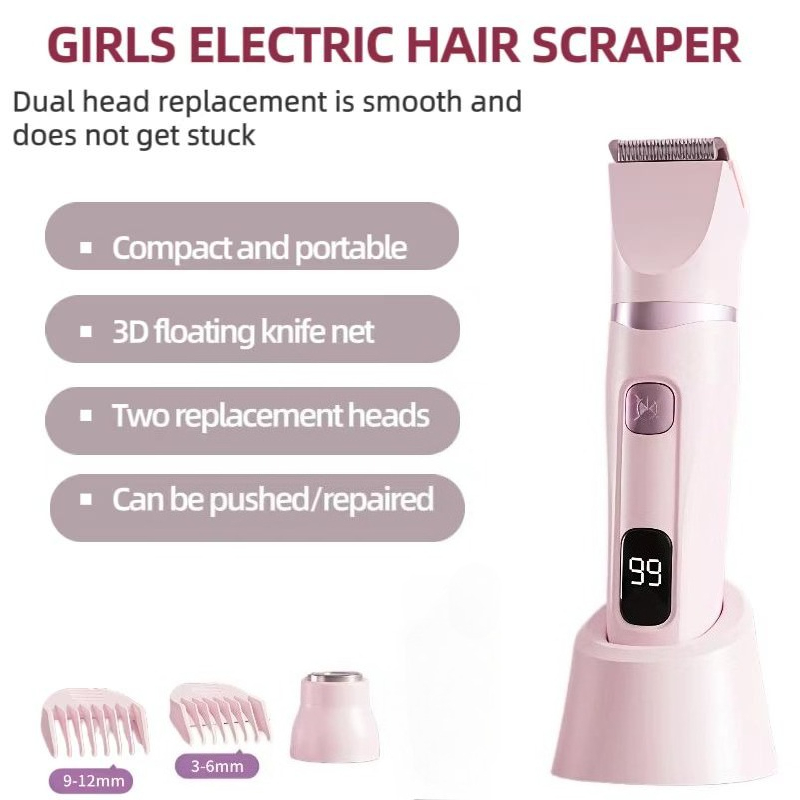 Epilator Wireless - Women Electric Bikini Groomer, USB Rechargeable,