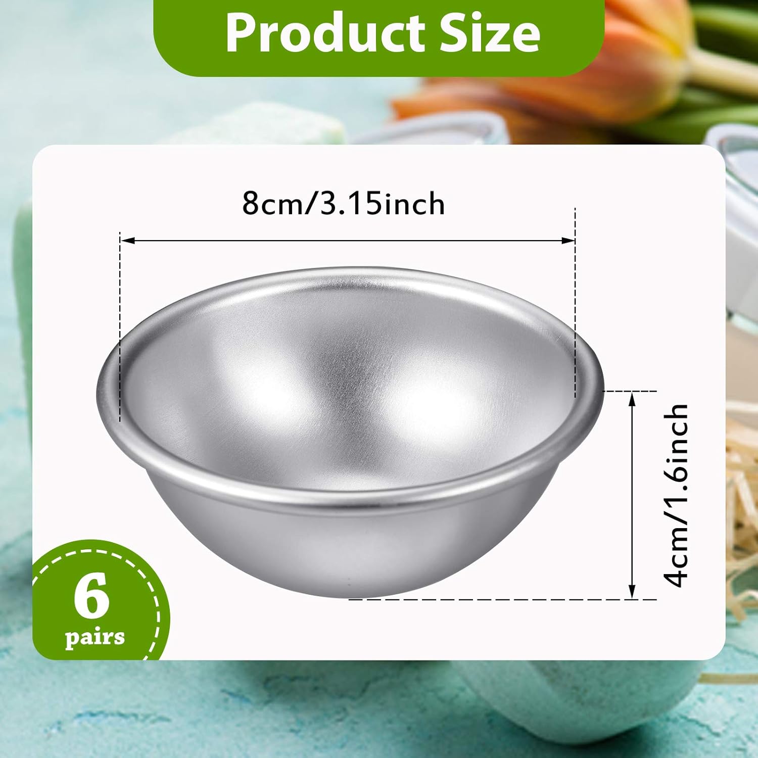 200p Extra Large 8cm Diameter  - Bath Bomb Mold recension och pris