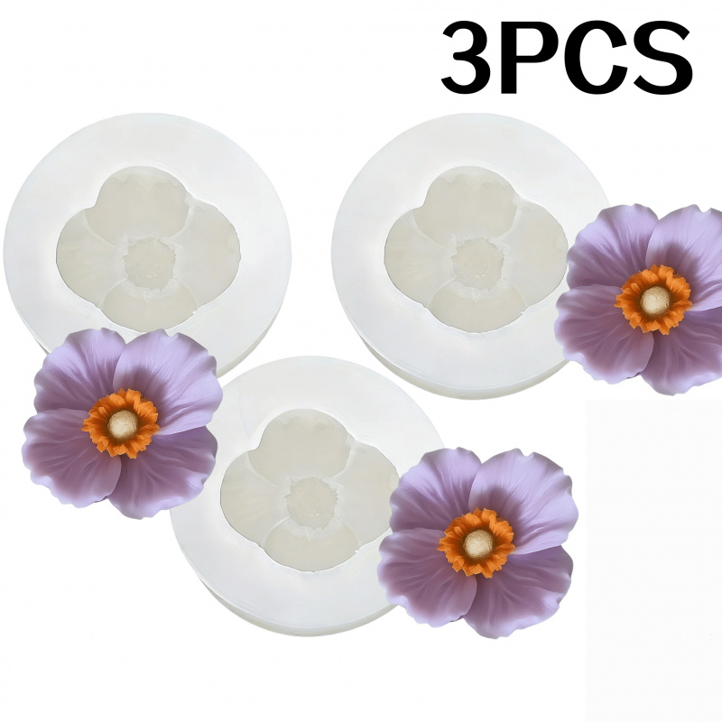 3Flower silicone mold，Silicone - Bath Bomb Mold recension och pris