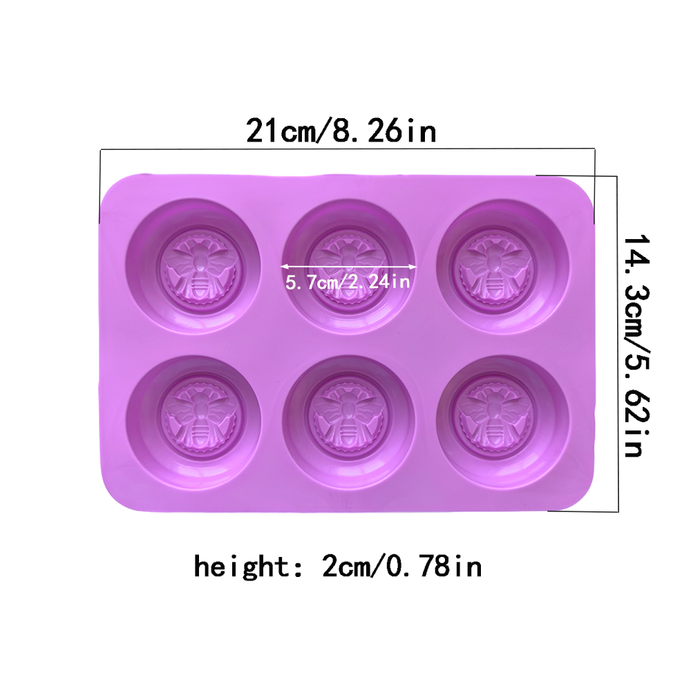 1pc Silicone Soap Mold, 3D 6-c - Bath Bomb Mold recension och pris
