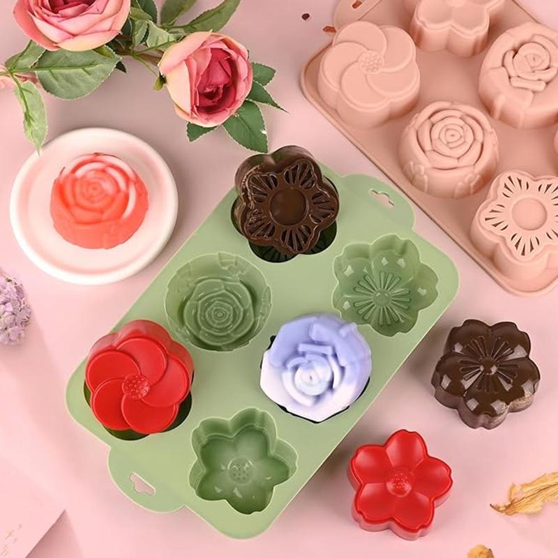 SU Flower Silicone Mold, 6 Cav - Bath Bomb Mold recension och pris