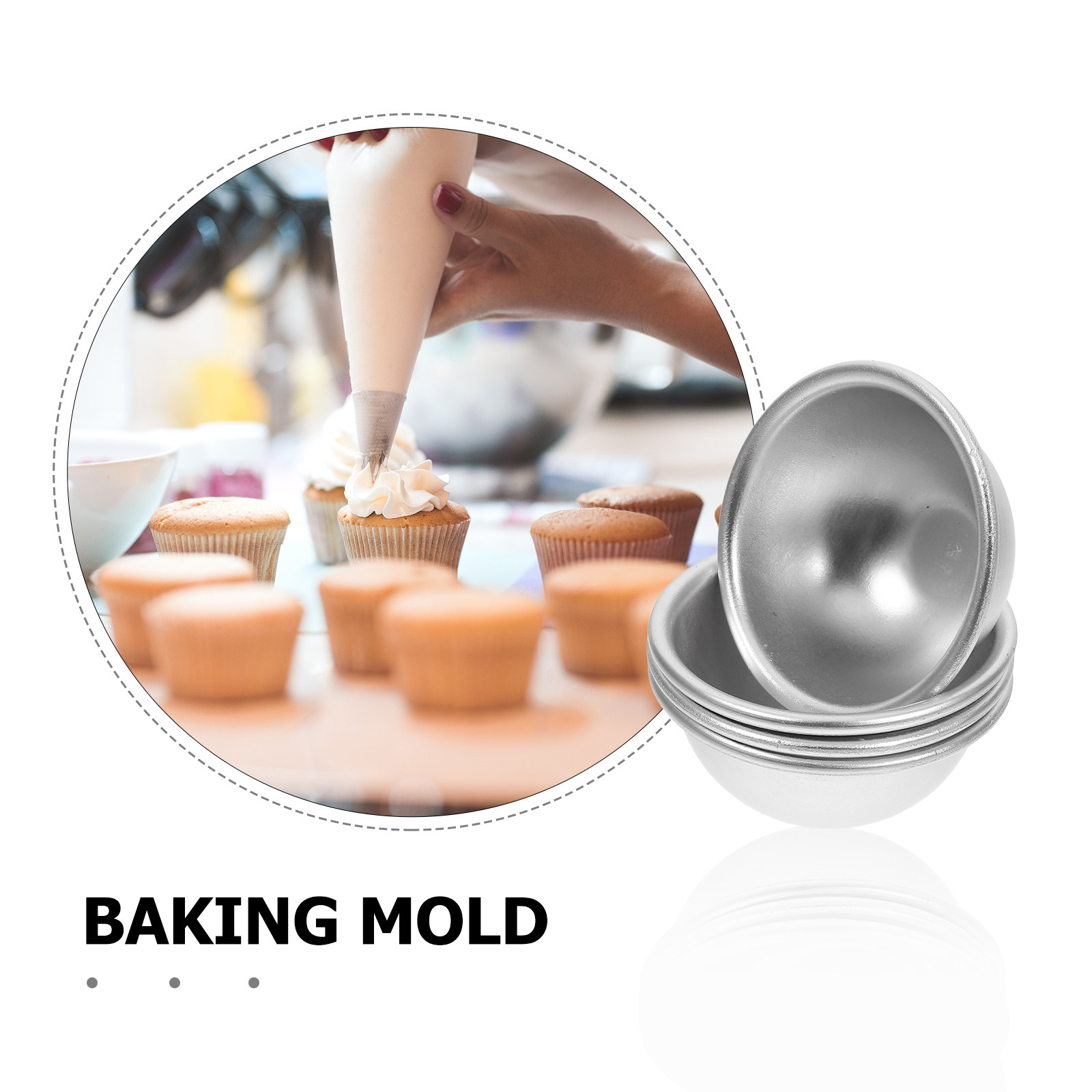 4Pcs Aluminum Hemisphere Bath  - Bath Bomb Mold recension och pris