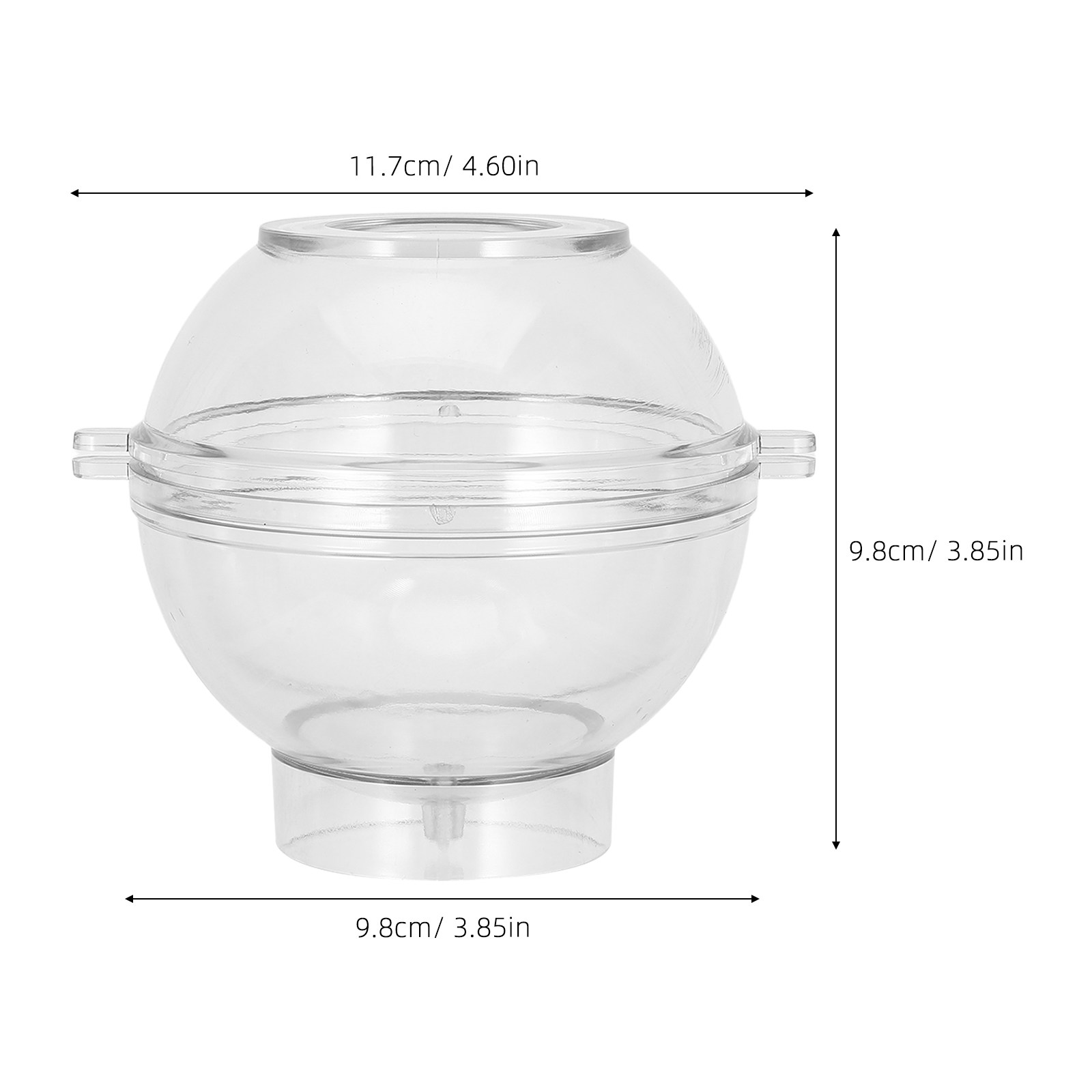 Acrylic Sphere Mold 9Cm Transp - Bath Bomb Mold recension och pris