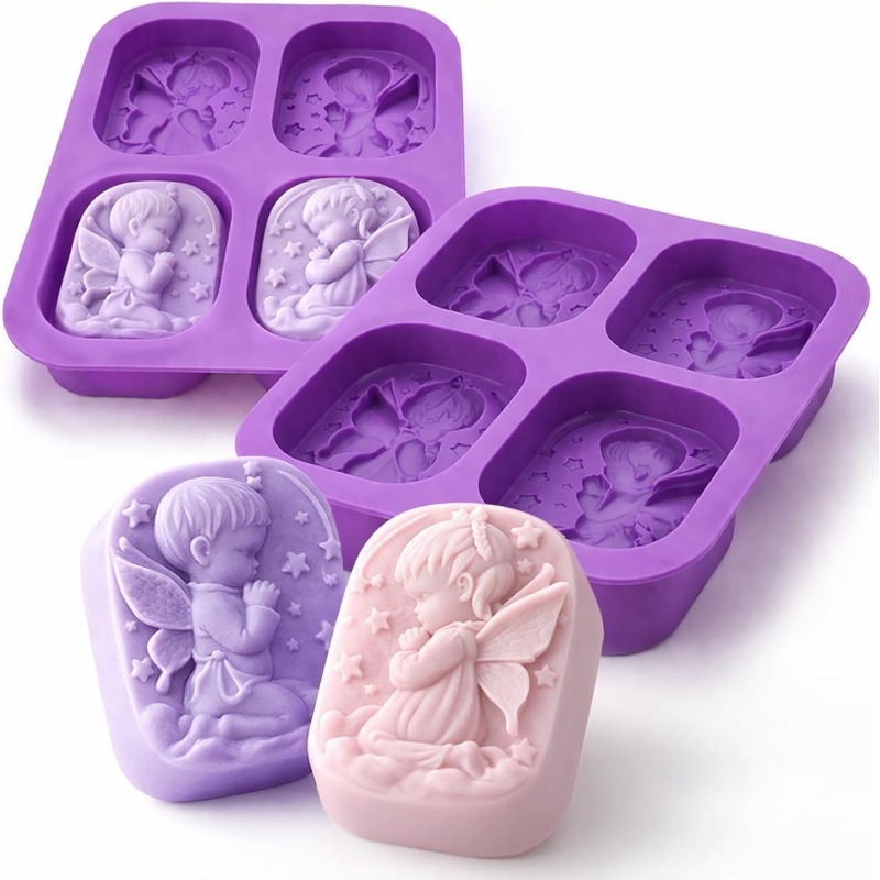Angel Silicone Mold For Soap M - Bath Bomb Mold recension och pris