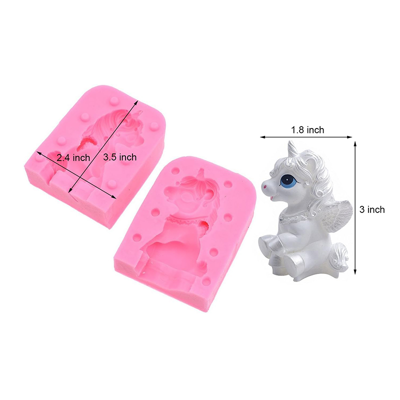 3D Unicorn Silicone Fondant Mo - Bath Bomb Mold recension och pris